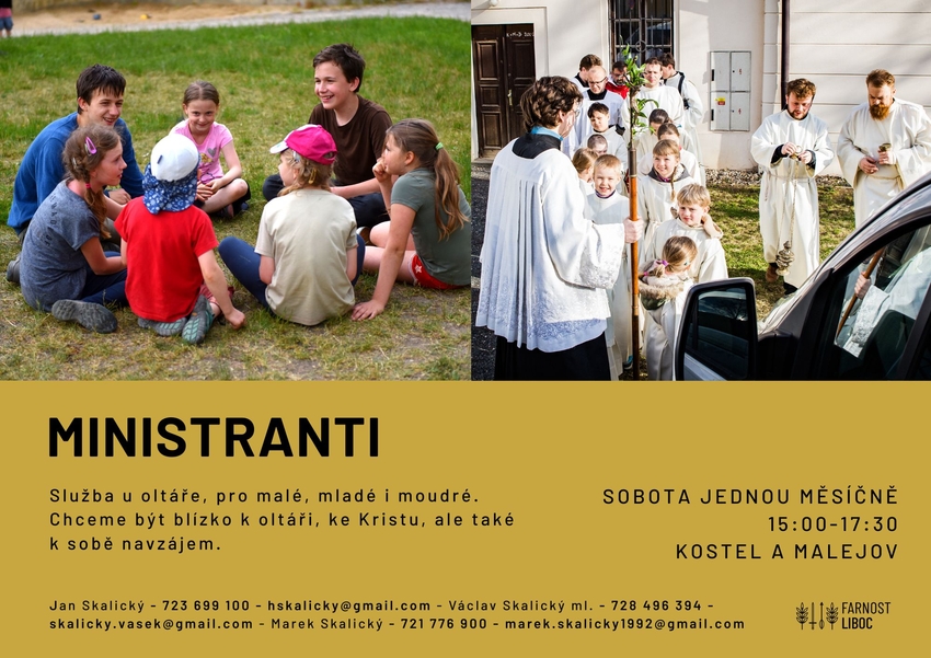Ministranti plakátek
