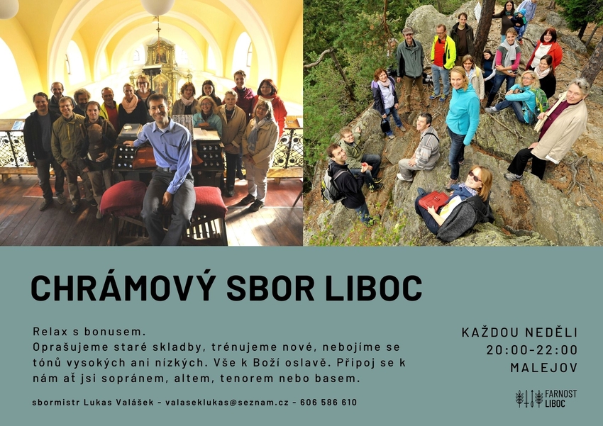 Chrámový sbor Liboc plakátek