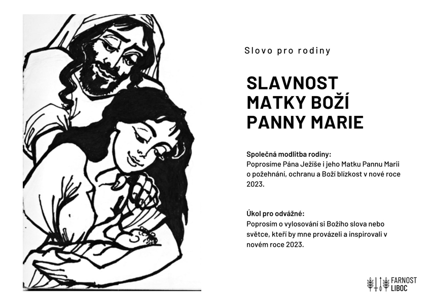 230101 Slavnost Matky Boží Panny Marie