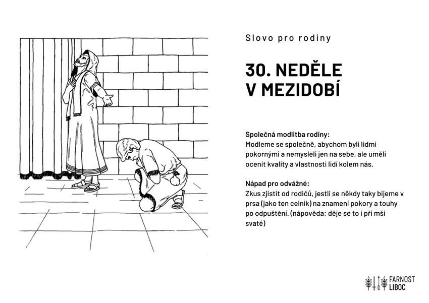 30. neděle v mezidobí C 2025