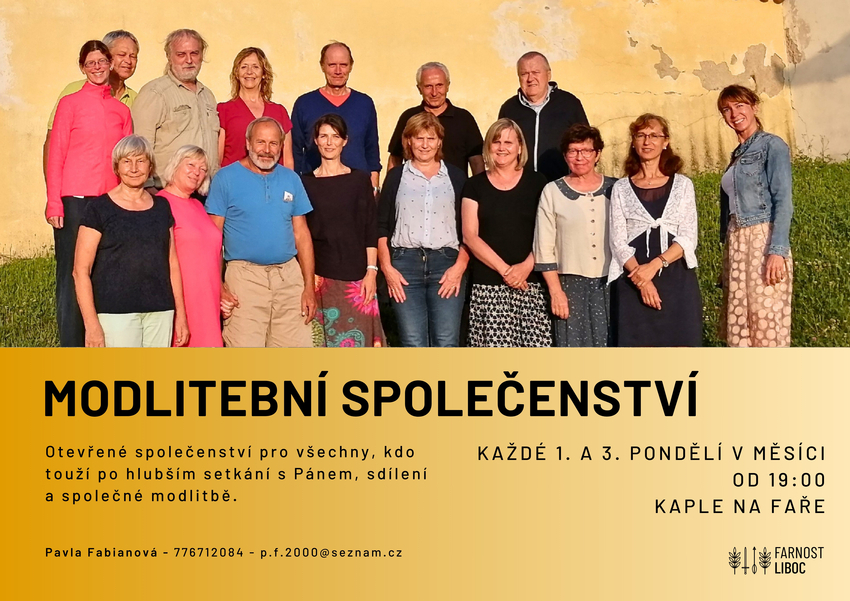 Modlitební společenství plakátek